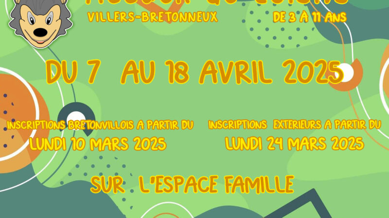 Accueil de loisirs Printemps 3-11 ans