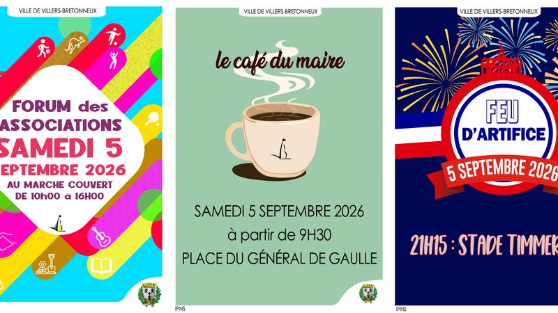 LE SAMEDI 5 SEPTEMBRE, TROIS RENDEZ-VOUS A VILLERS-BRETONNEUX