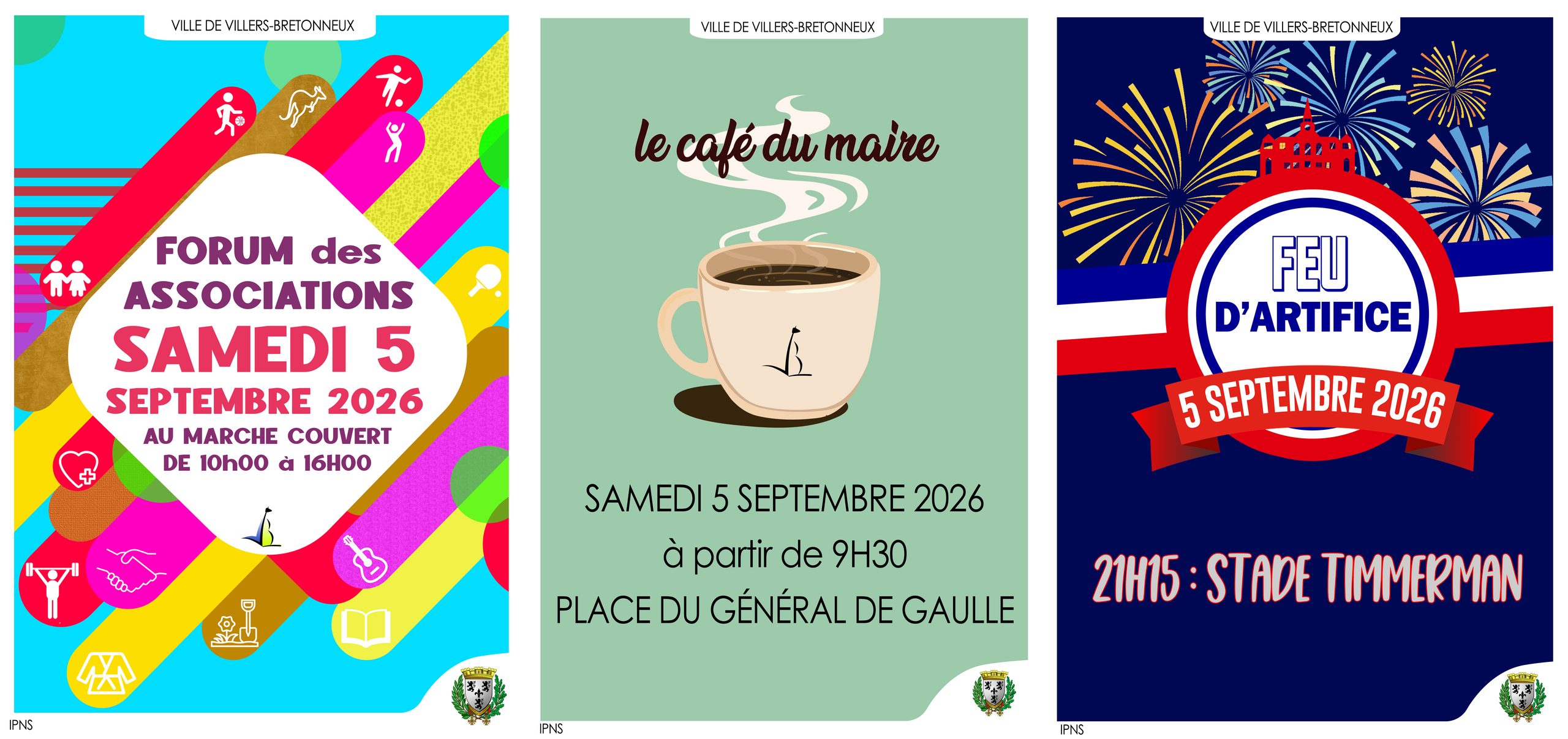 You are currently viewing LE SAMEDI 5 SEPTEMBRE, TROIS RENDEZ-VOUS A VILLERS-BRETONNEUX