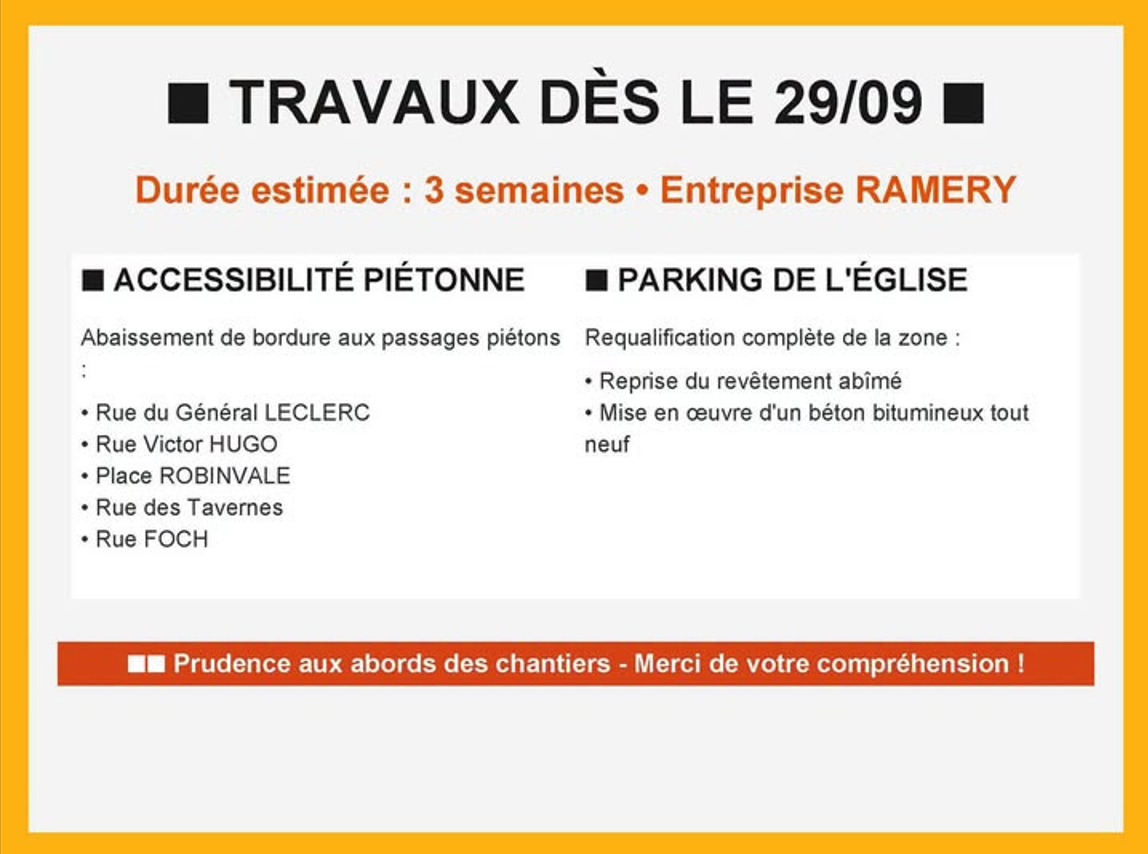 Lire la suite à propos de l’article 🚧 INFO TRAVAUX – Amélioration de notre cadre de vie 🚧